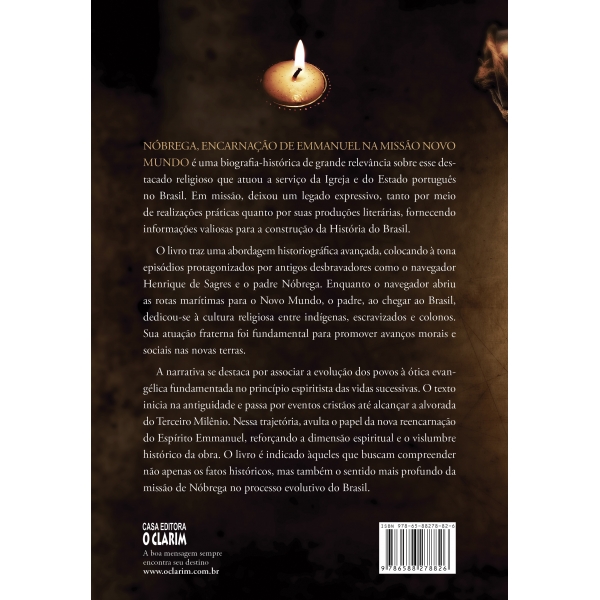 [pré-venda] Nóbrega, encarnação de Emmanuel - Na missão Novo Mundo